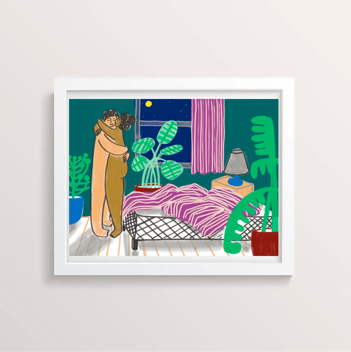 Moonlit Love Print