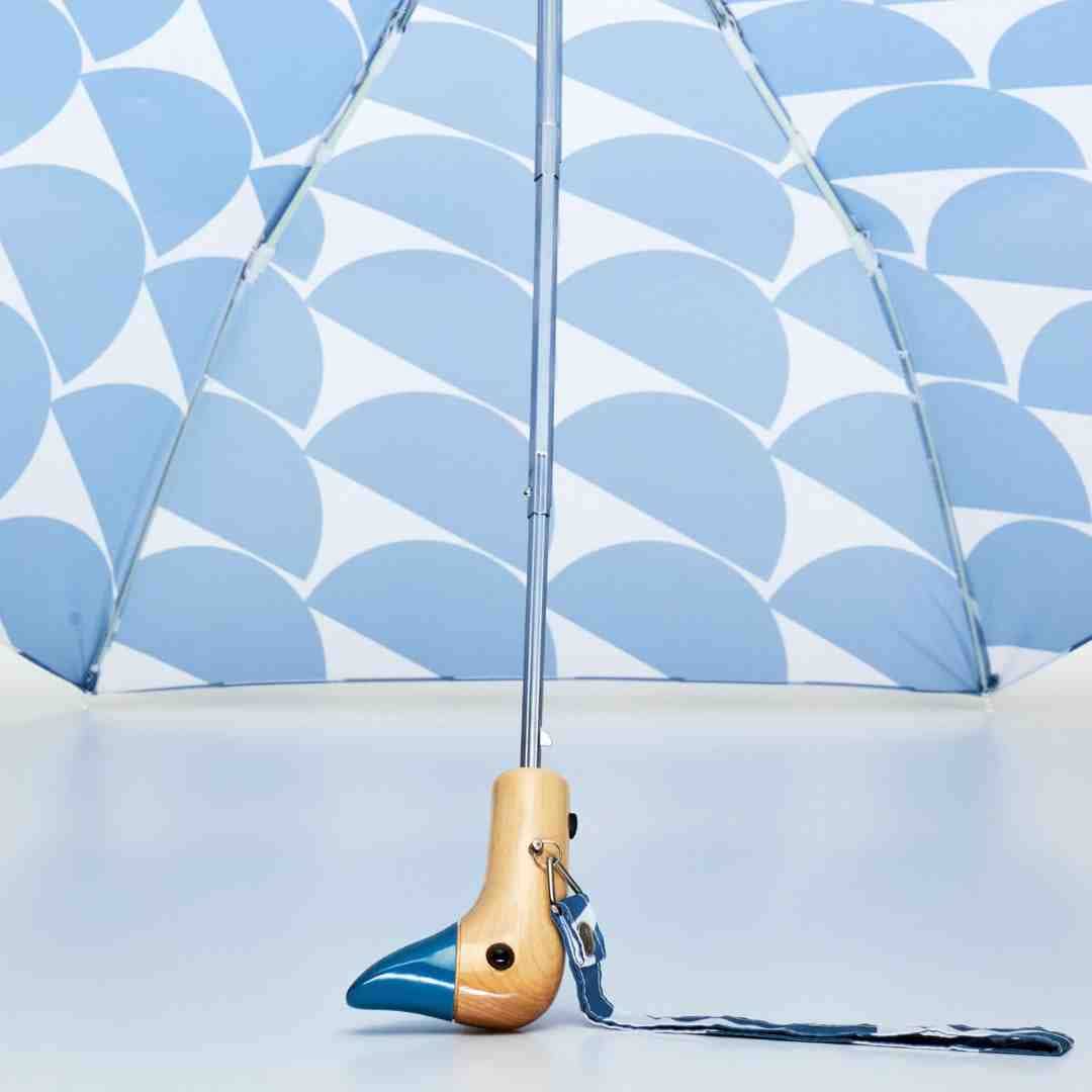 Denim Moon Compact Eco-Friendly Wind Resistant Duck Umbrella