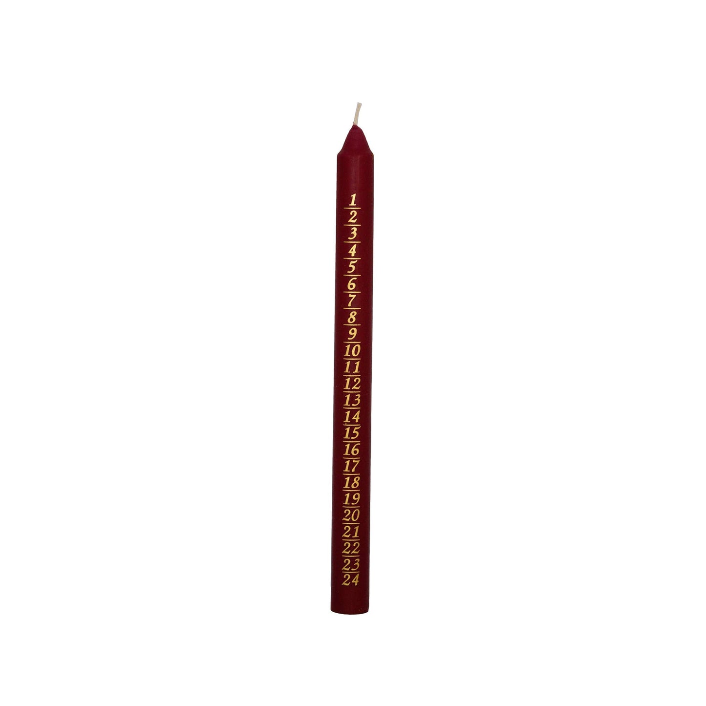 Advent Candle - Bordeaux Red 300x22mm