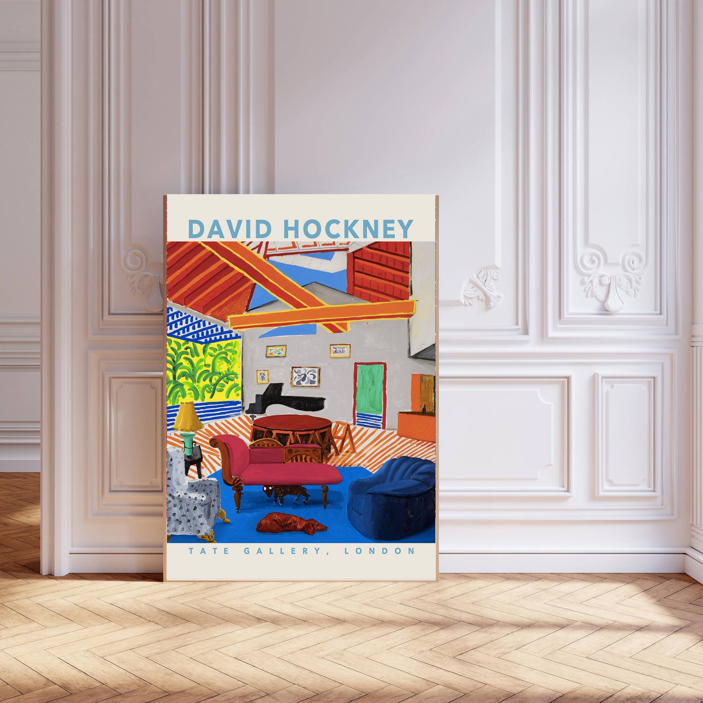 David Hockney Room A3 Print