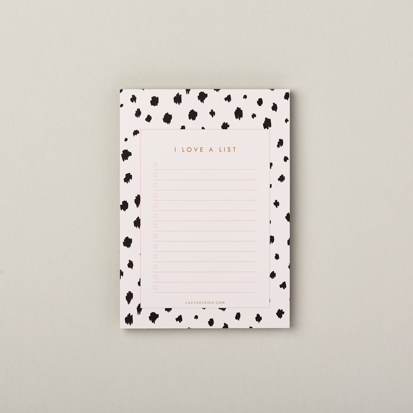 A6 Check List Notepad Dalmatian Spot