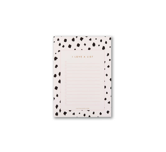 A6 Check List Notepad Dalmatian Spot