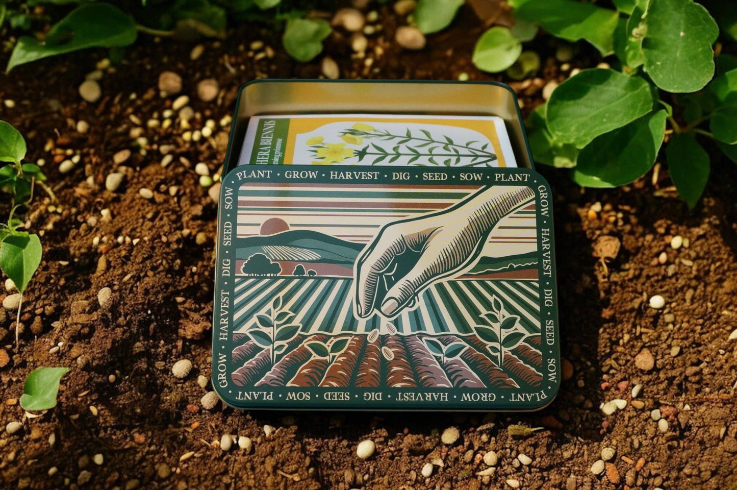 Gardening Seed Storage Tin