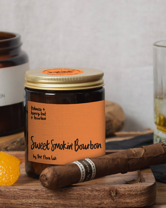 Sweet Smokin' Bourbon Candle | Tobacco, Honey Leaf, Bourbon