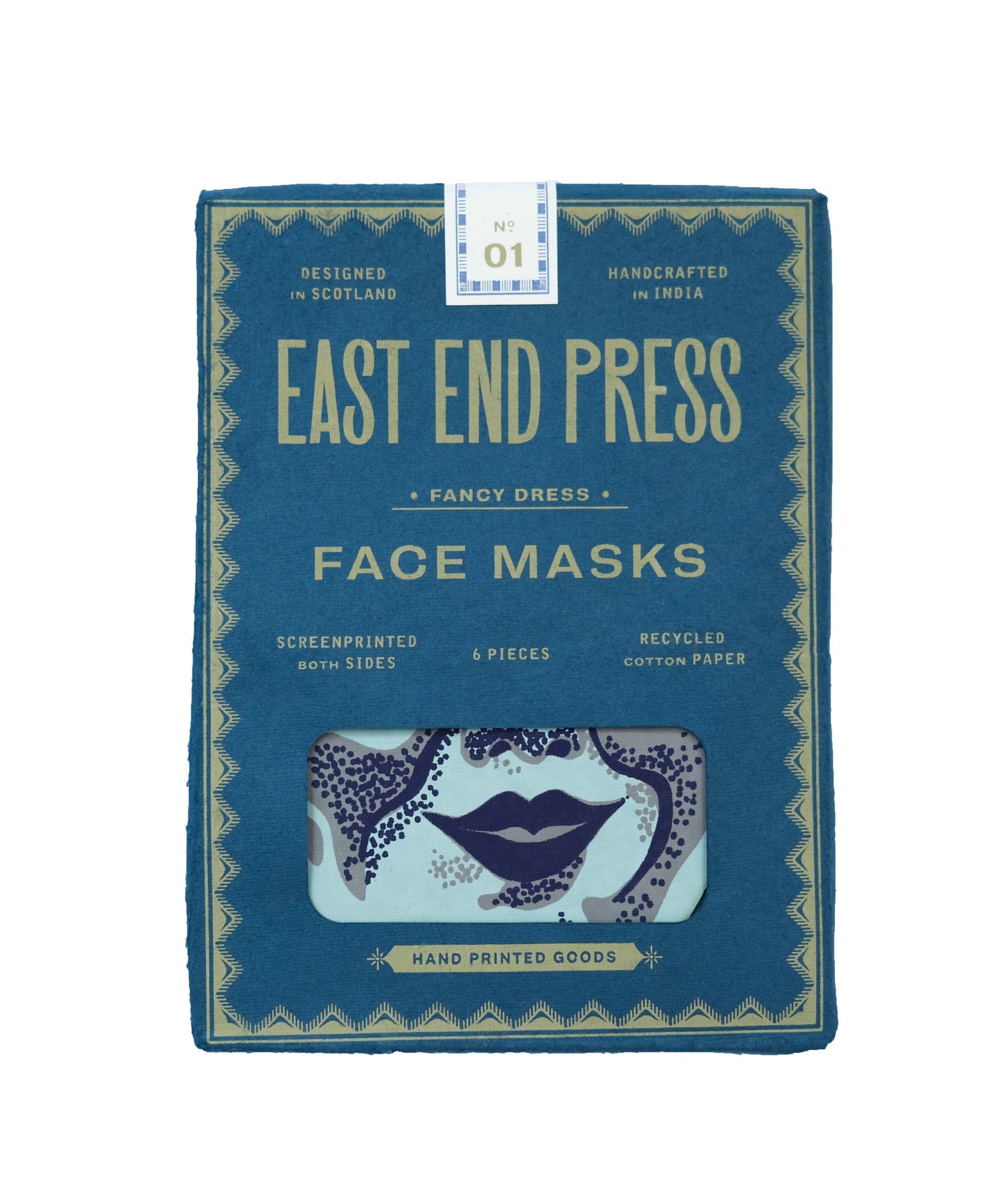 Halloween Fancy Dress Face Masks (Set of 6)