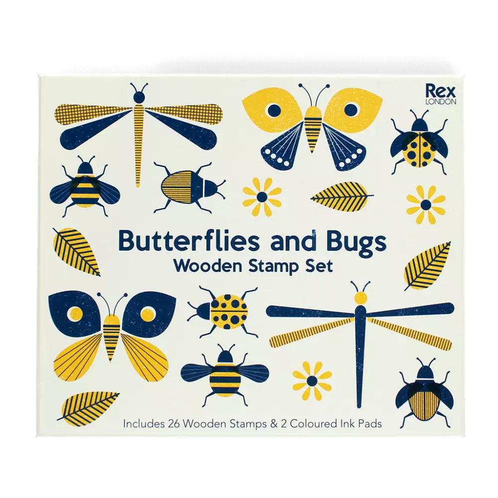 Wooden stamp set | Butterflies and Bugs