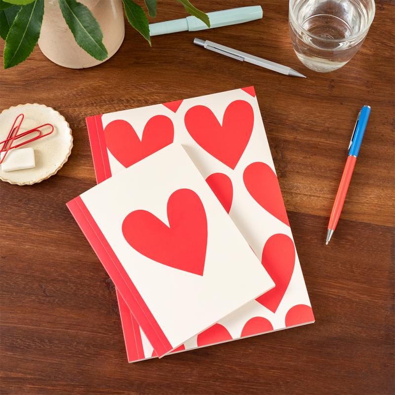 Hearts Notebook (Various Sizes)