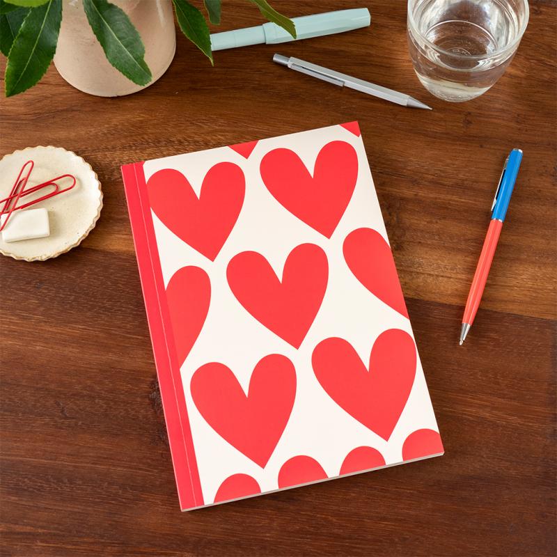 Hearts Notebook (Various Sizes)