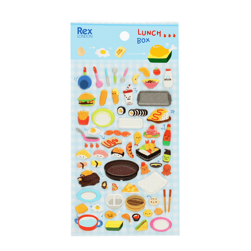 3D Puffy Stickers | Lunch Box