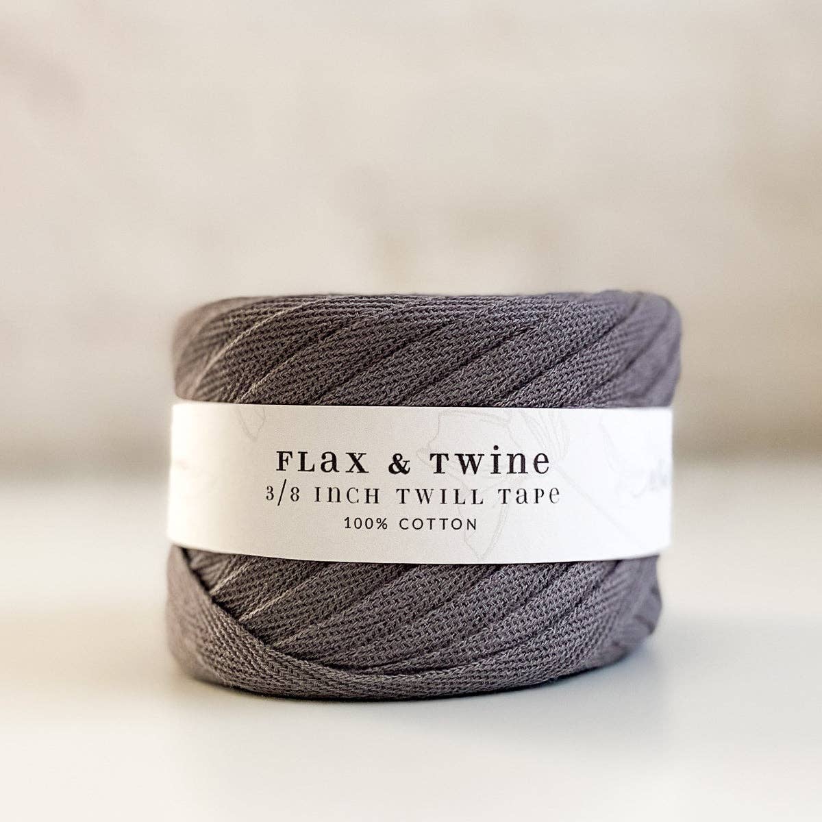 Flax & Twine Cotton Twill Tape (3/8") (150ft / 45m)