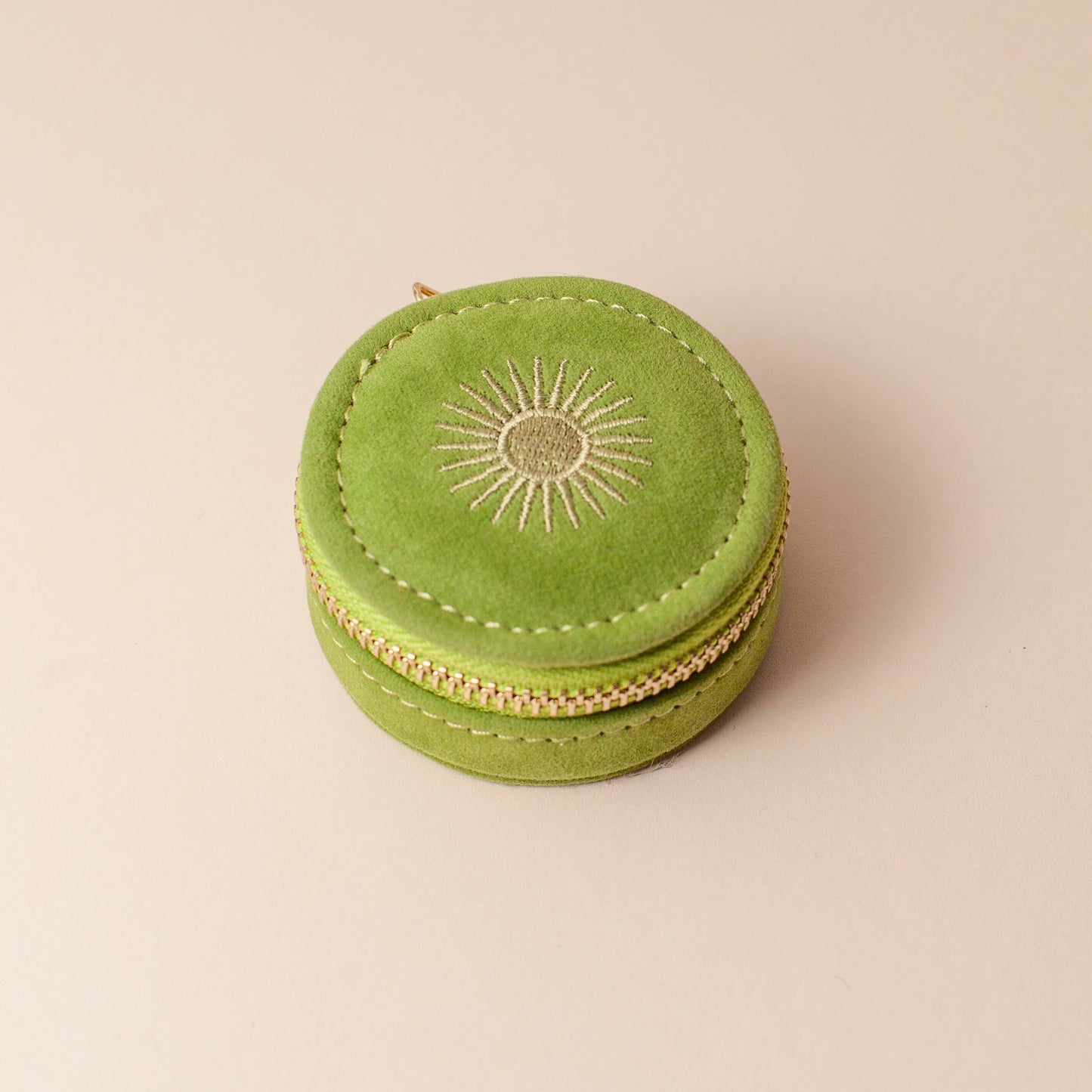 Mini Travel Jewellery Case in Avocado