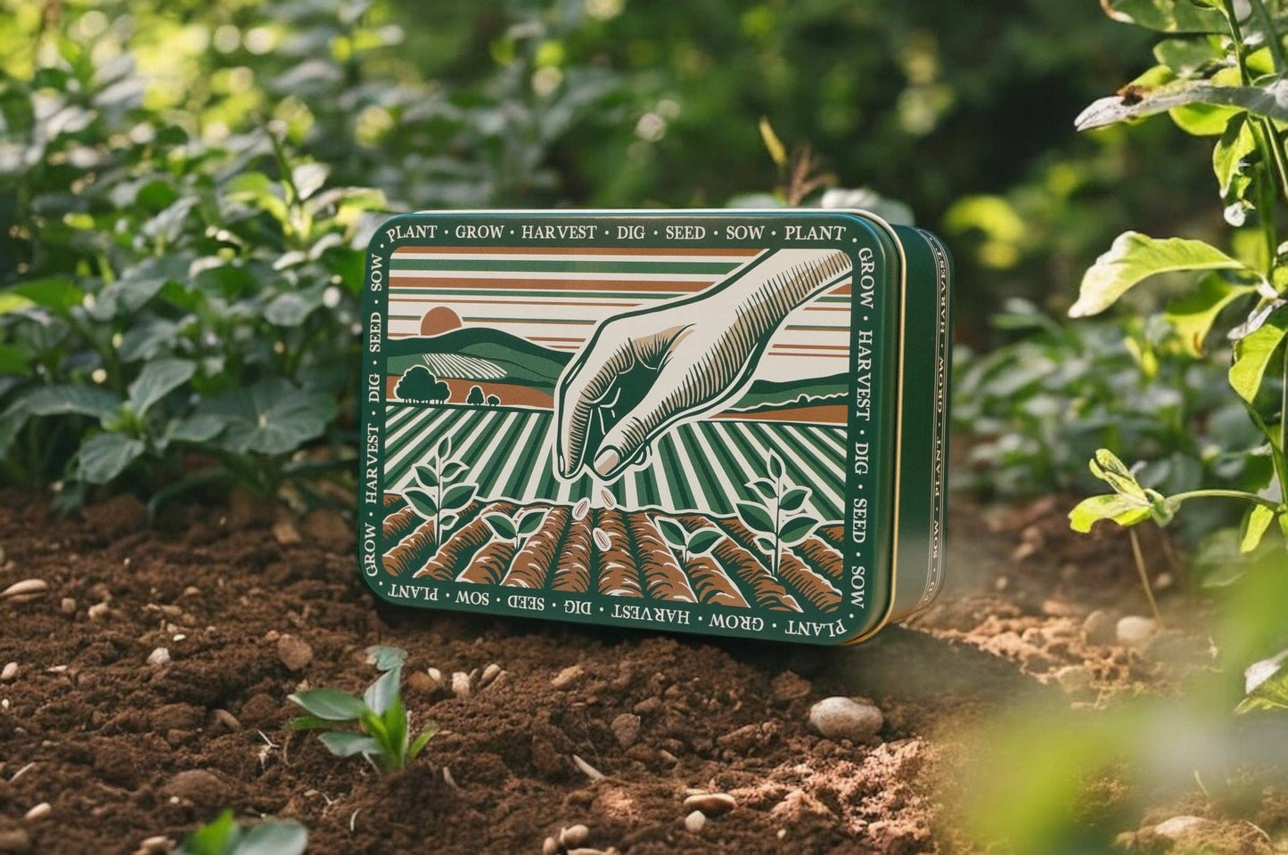 Gardening Seed Storage Tin