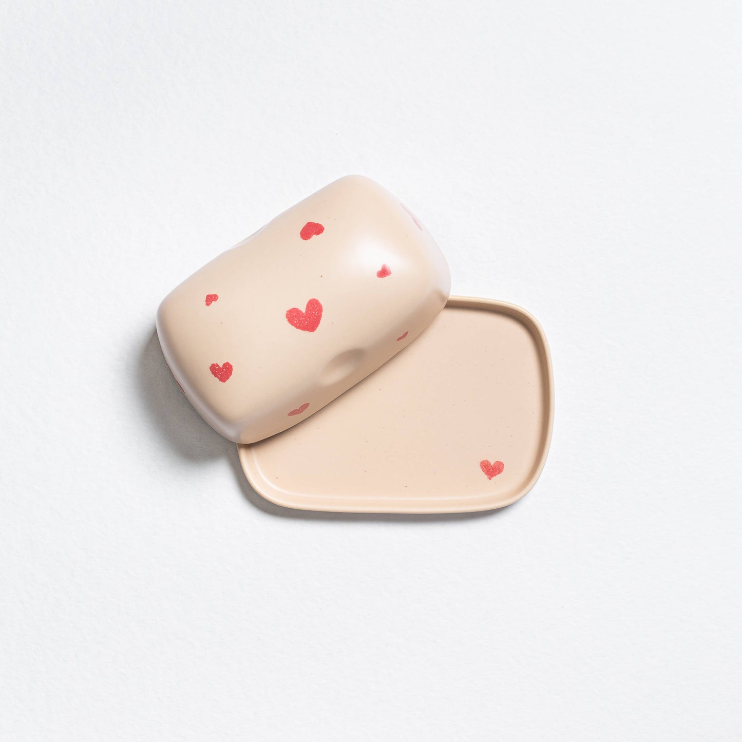 Cozy Hearts Butter Dish Limited Edition