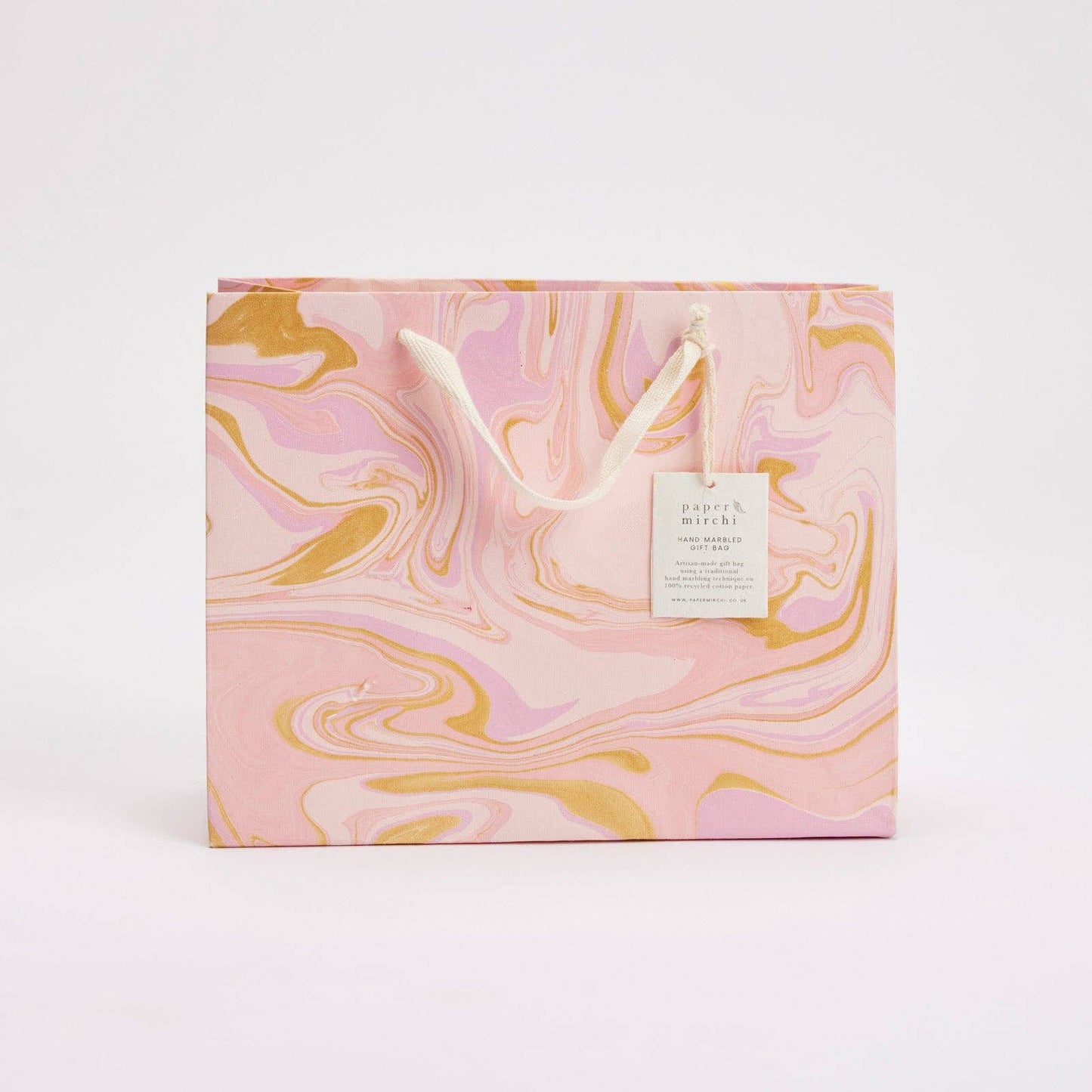 Hand Marbled Gift Bags (Medium) - Celebration