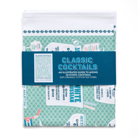 Classic Cocktails Tea Towel