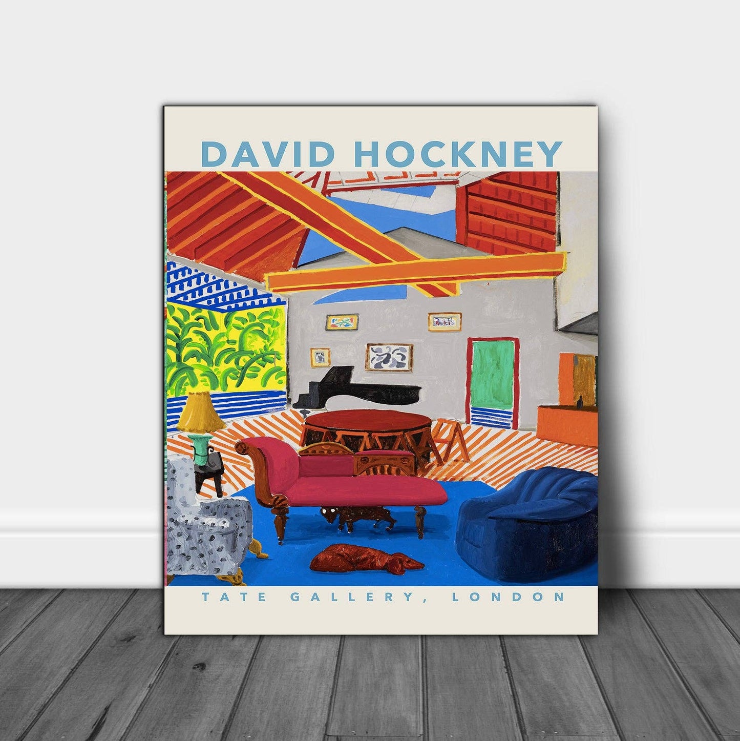 David Hockney Room A3 Print