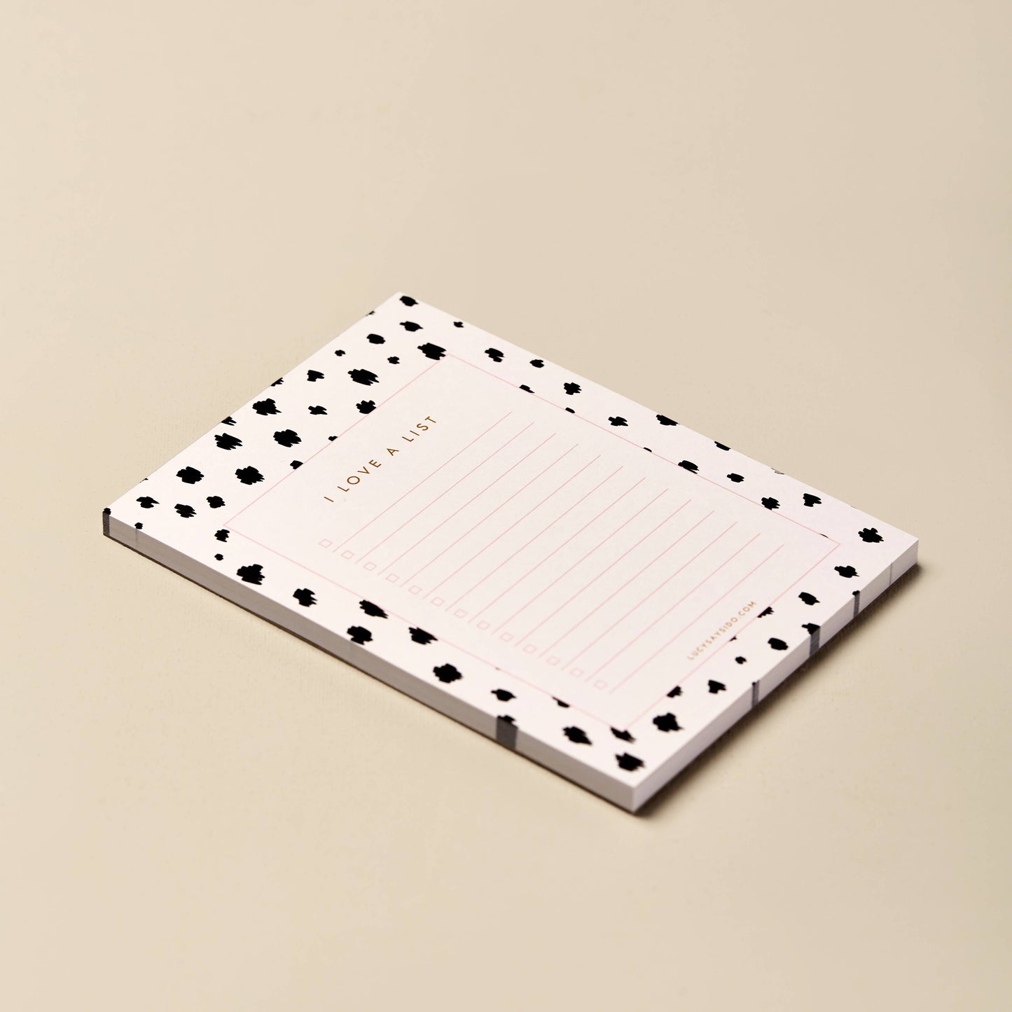 A6 Check List Notepad Dalmatian Spot