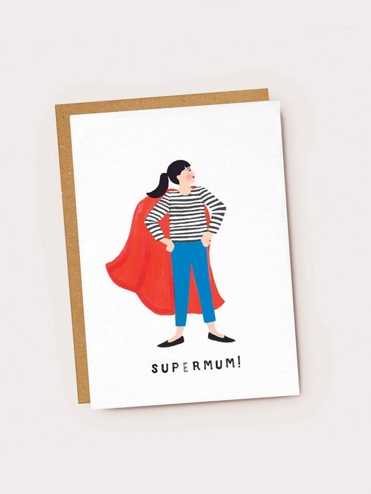 Super Mum Superhero Card