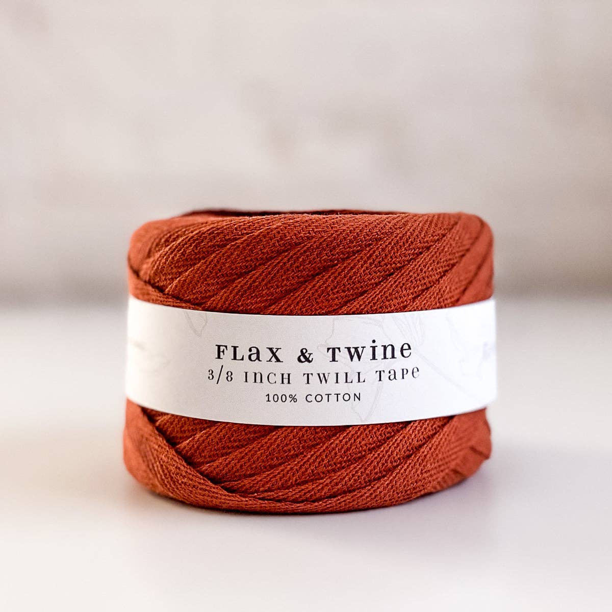 Flax & Twine Cotton Twill Tape (3/8") (150ft / 45m)