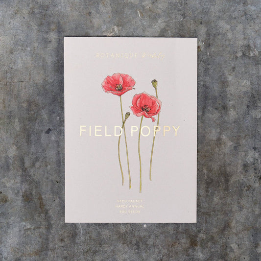 Field Poppy Seed Packet