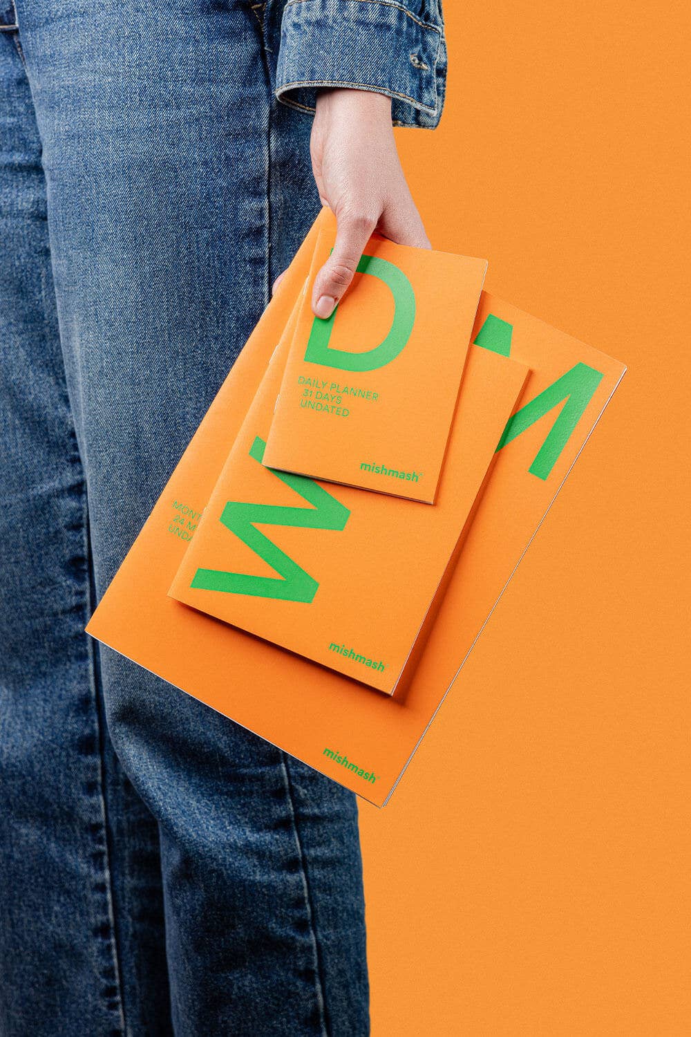 Undated Monthly Planner (in Green or Orange)