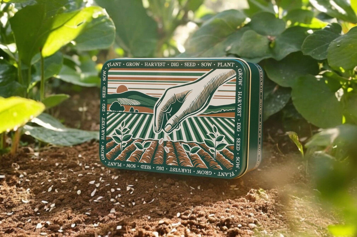 Gardening Seed Storage Tin