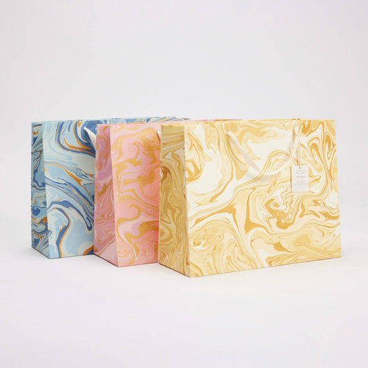 Hand Marbled Gift Bags (Large) - Celebration