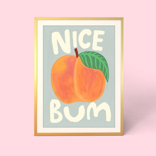 Nice Peachy Bum Print