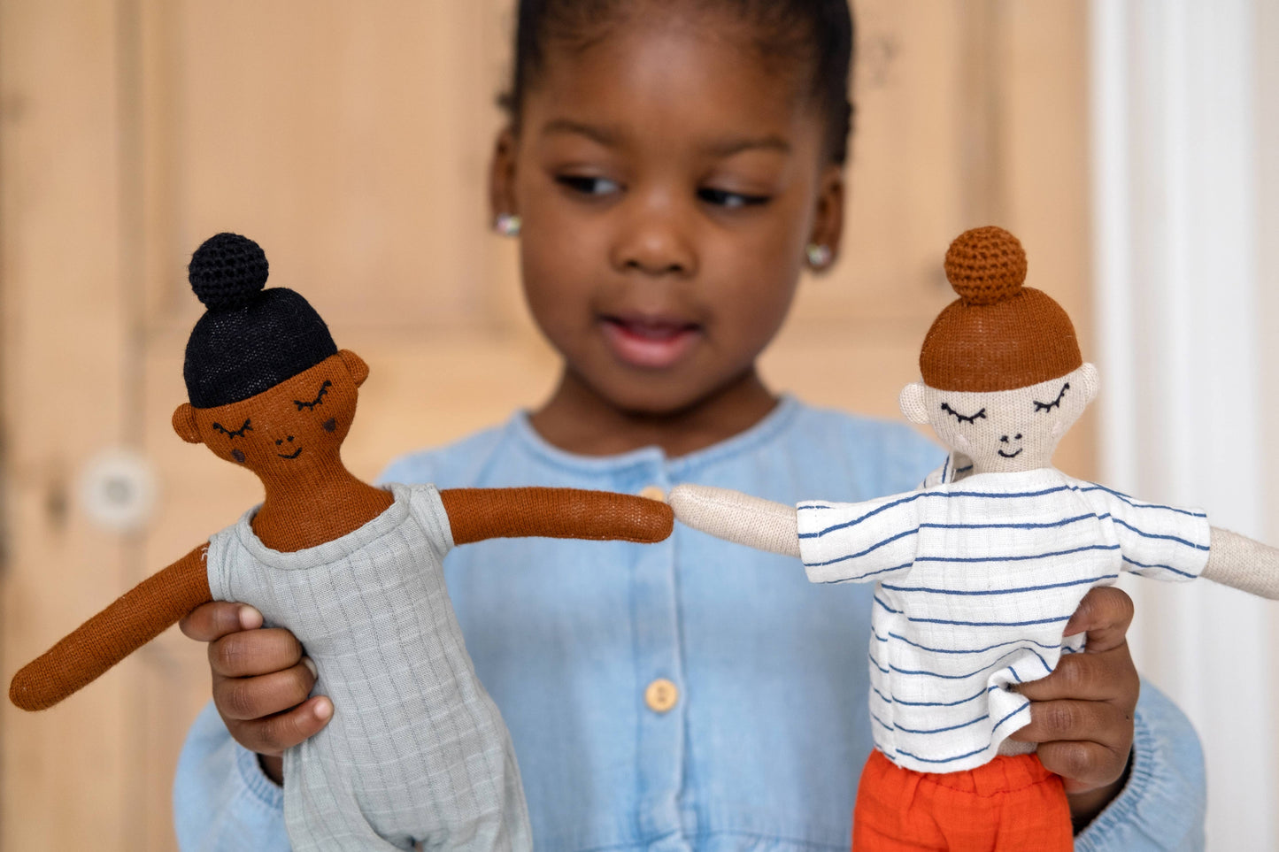 Buddy Aqua: Cotton Knit Doll