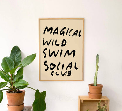 Magical Wild Swim Club Print