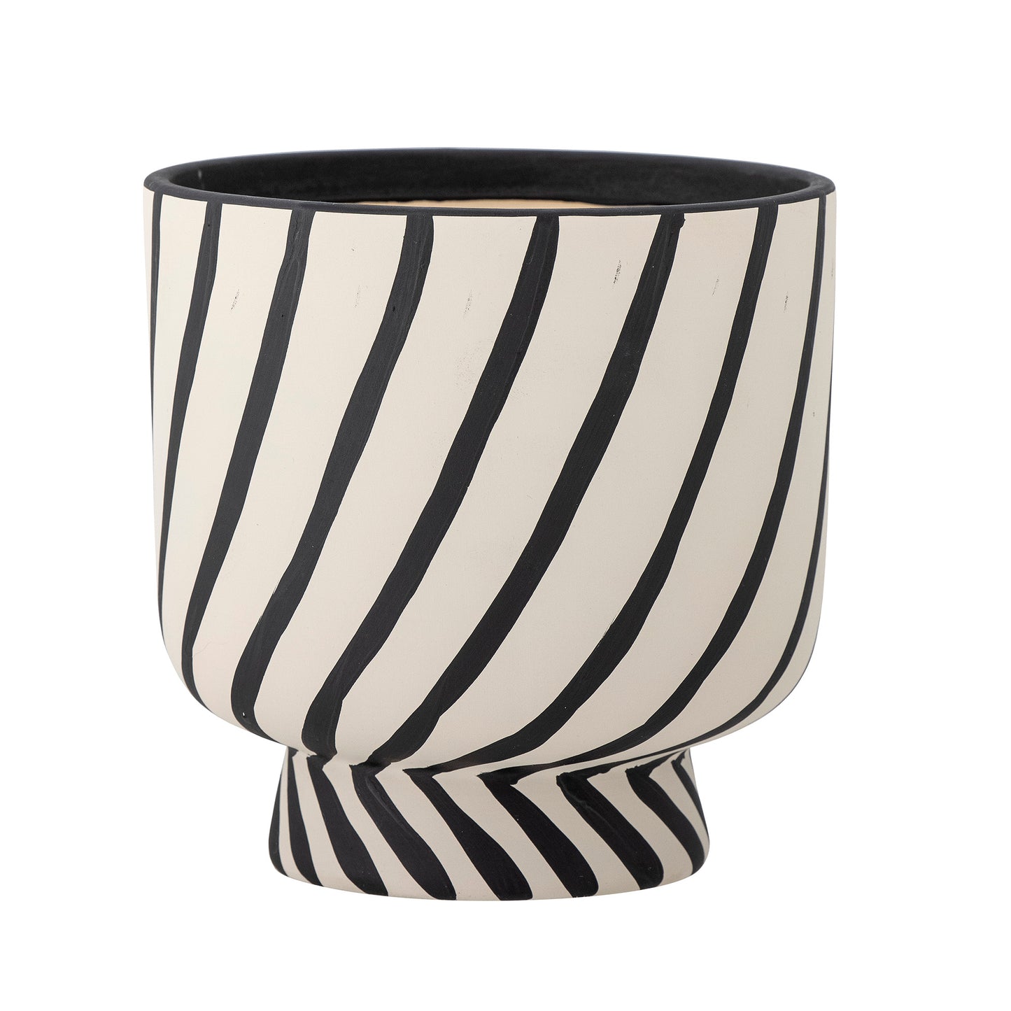 Malena Plant Pot | Black Terracotta