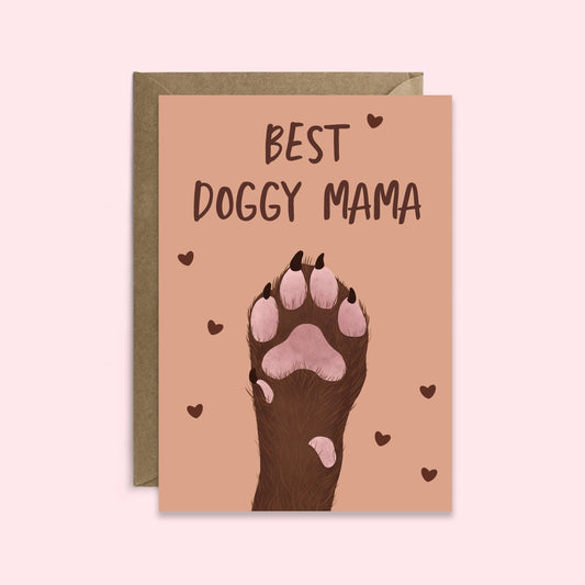 Best Doggy Mama Greeting Card