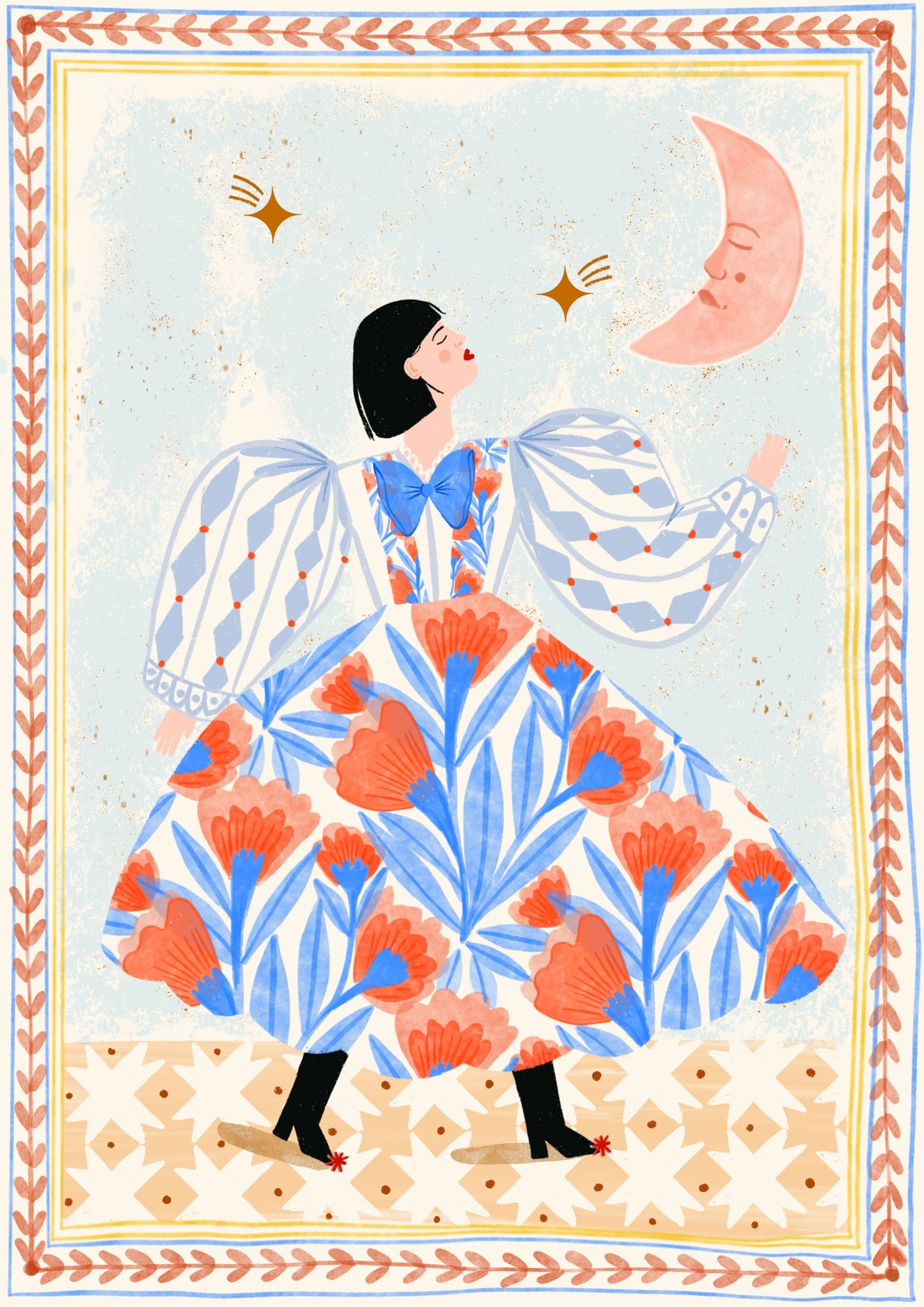 Folk Woman | Art Print