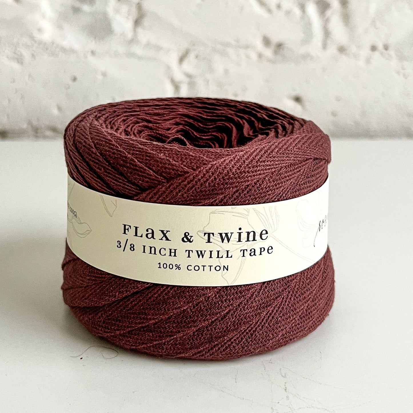 Flax & Twine Cotton Twill Tape (3/8") (150ft / 45m)