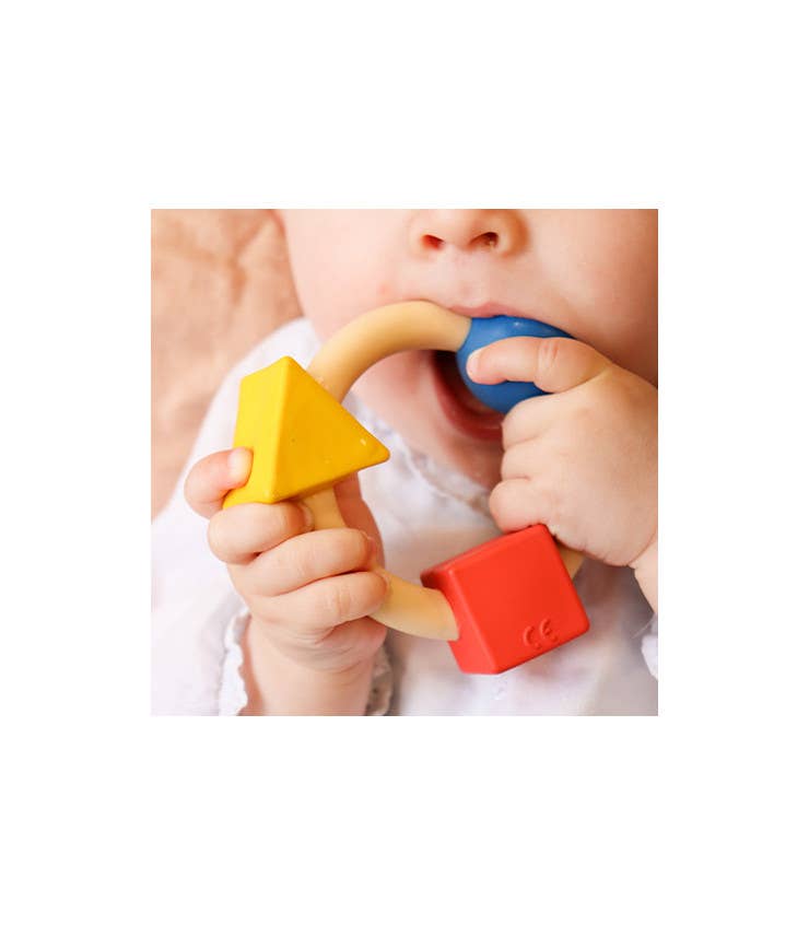 Bauhaus Teething Ring - Natural Baby Teether