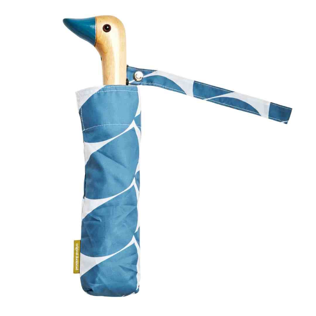 Denim Moon Compact Eco-Friendly Wind Resistant Duck Umbrella