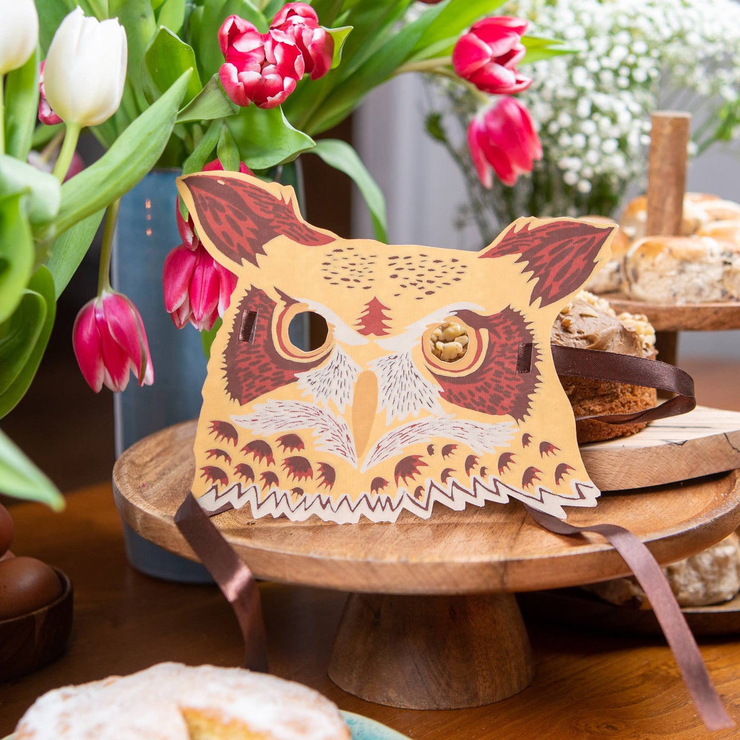 Owl Mask Greeting Card