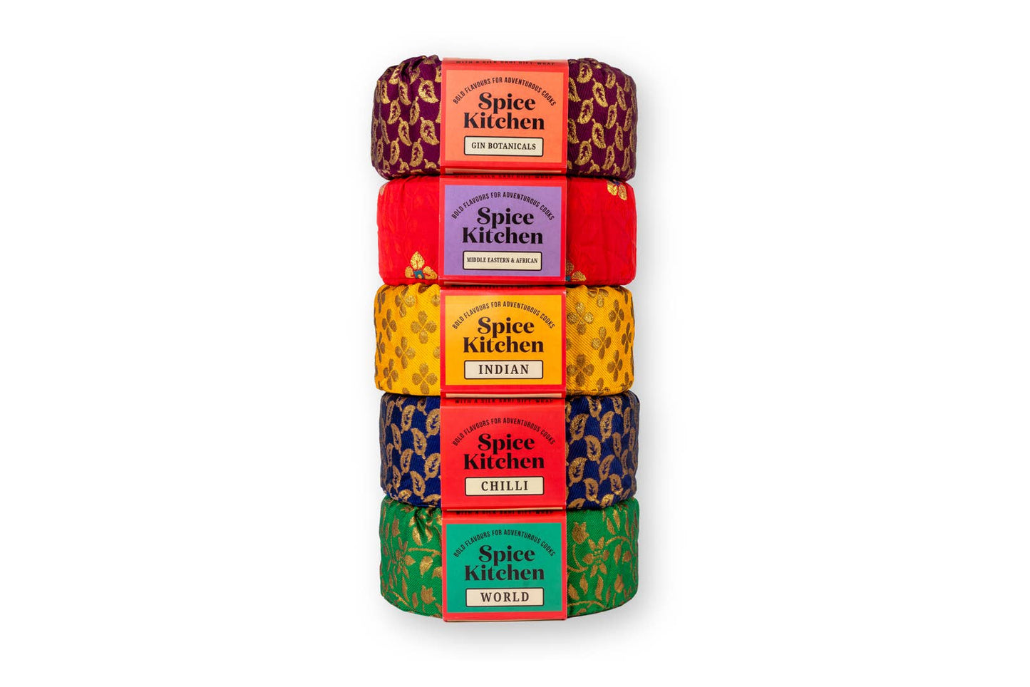 World Spice Tin Blends & Rubs and Silk Sari Wrap