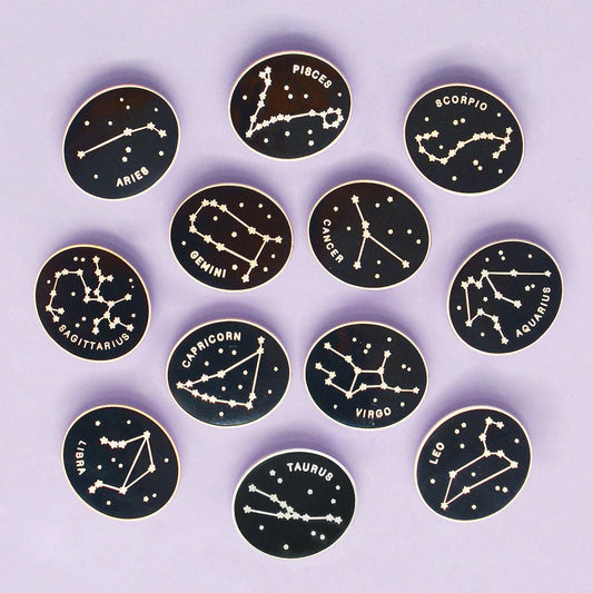 Zodiac Enamel Pins