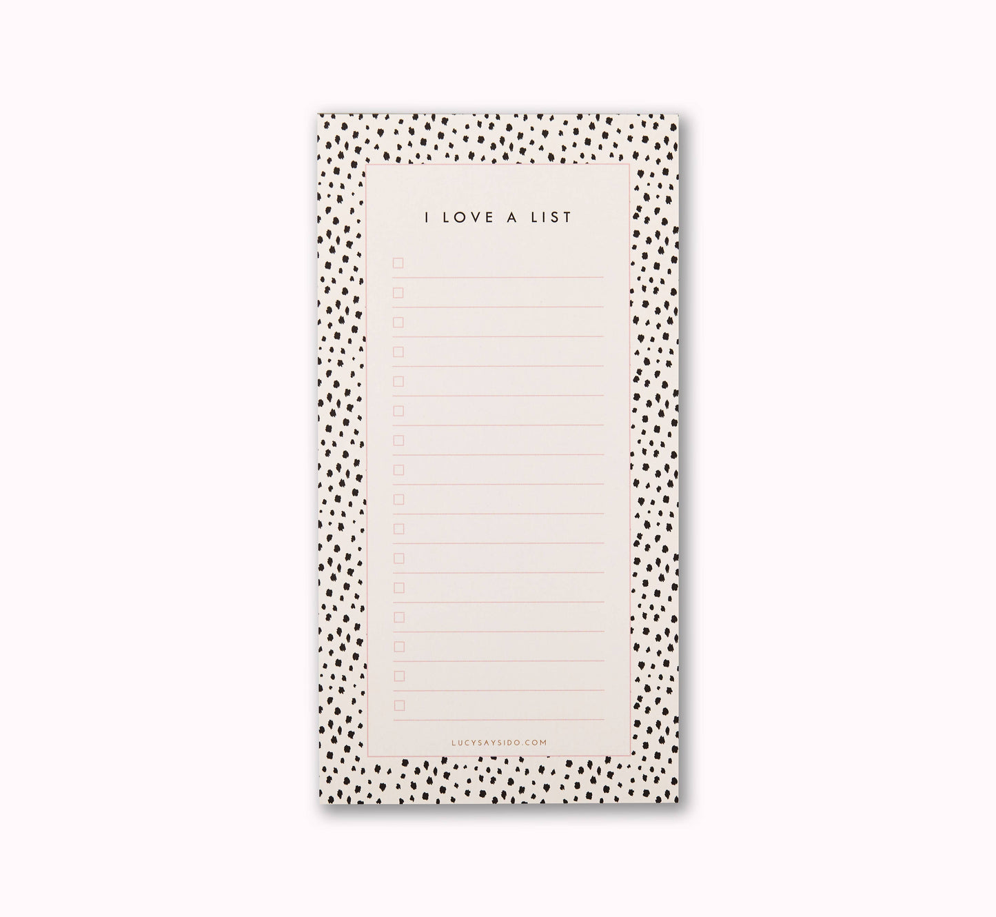 To Do List Notepad Jotter Mini Dalmatian Print