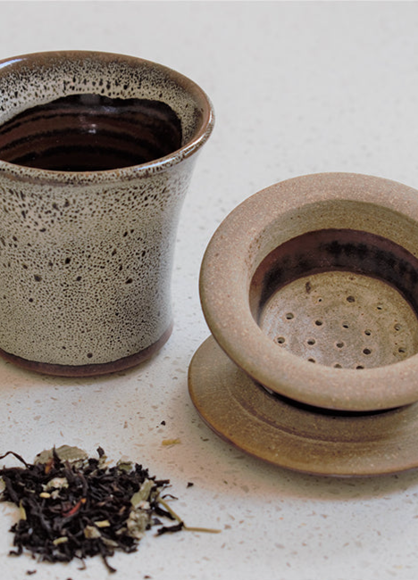 Chai Cup & Strainer Set | Tawny