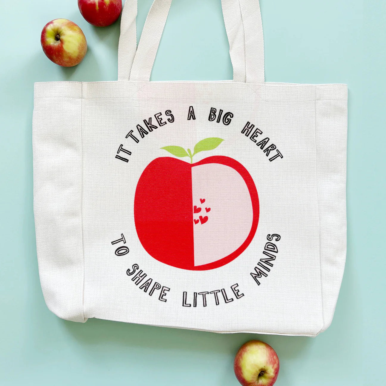 Teachers Gift Apple Tote Bag