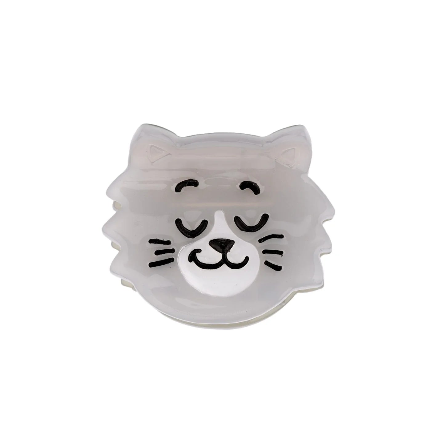 Grey Cat Mini Hair Claw