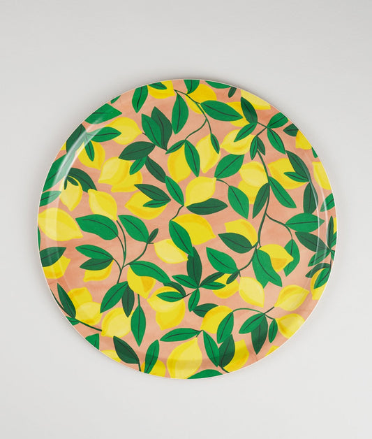 Lemons Round Tray