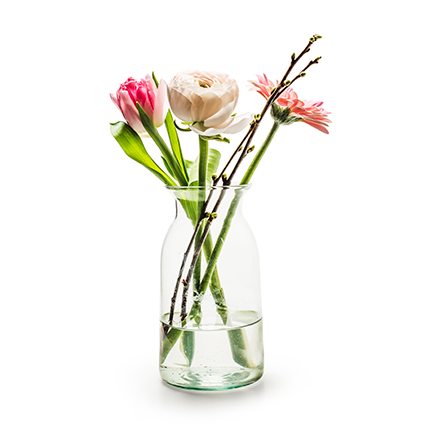 Glass Vase eco recycled