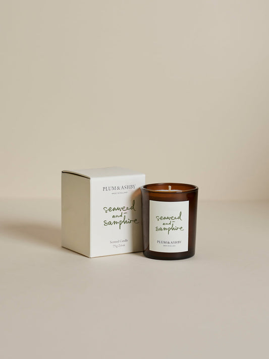 Seaweed and sandphire Votive Candle