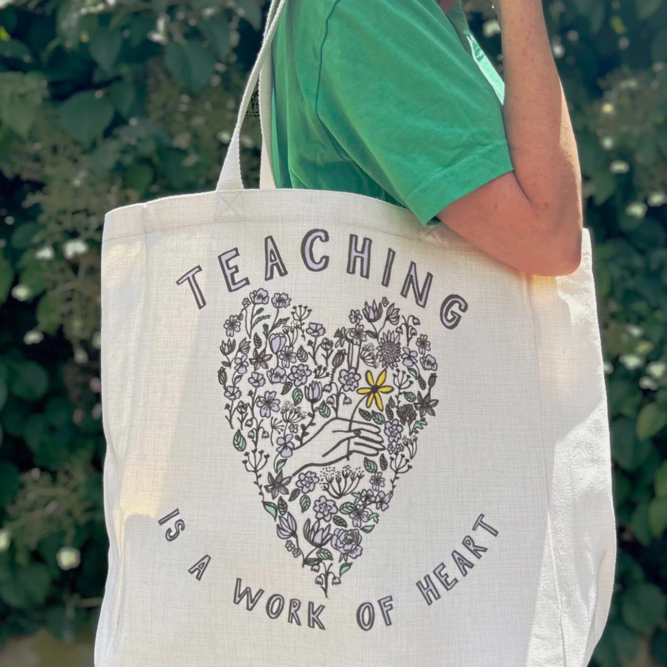 Teaching Is A Work Of Heart Tote Bag