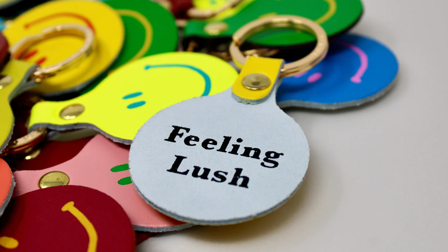 Feeling Lush Smilie Keyring