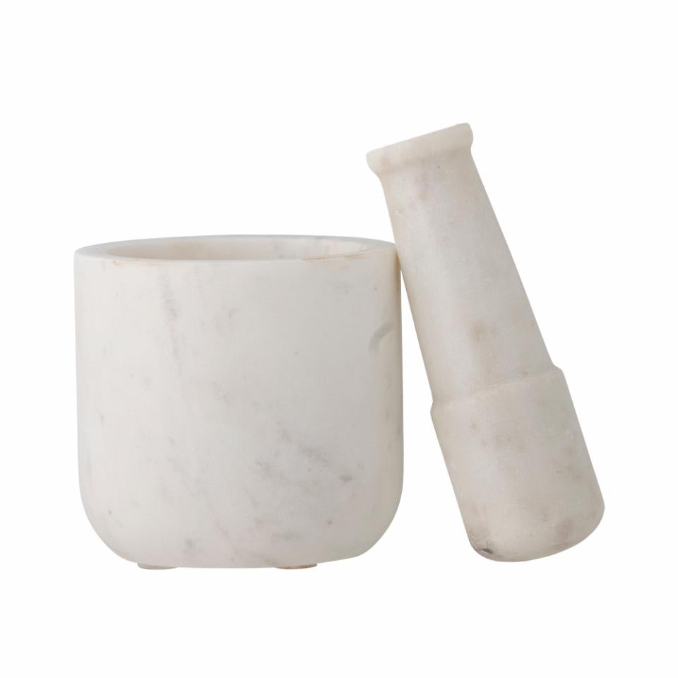 Misaki Mortar & Pestle - White Marble