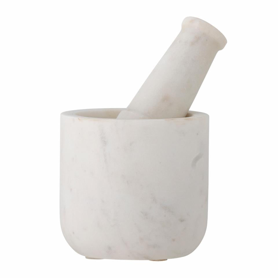 Misaki Mortar & Pestle - White Marble